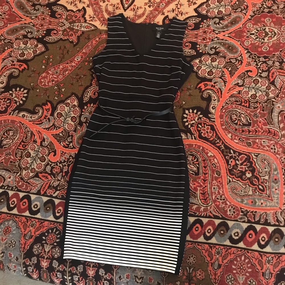 Petite Gradient Stripe Sheath Dress